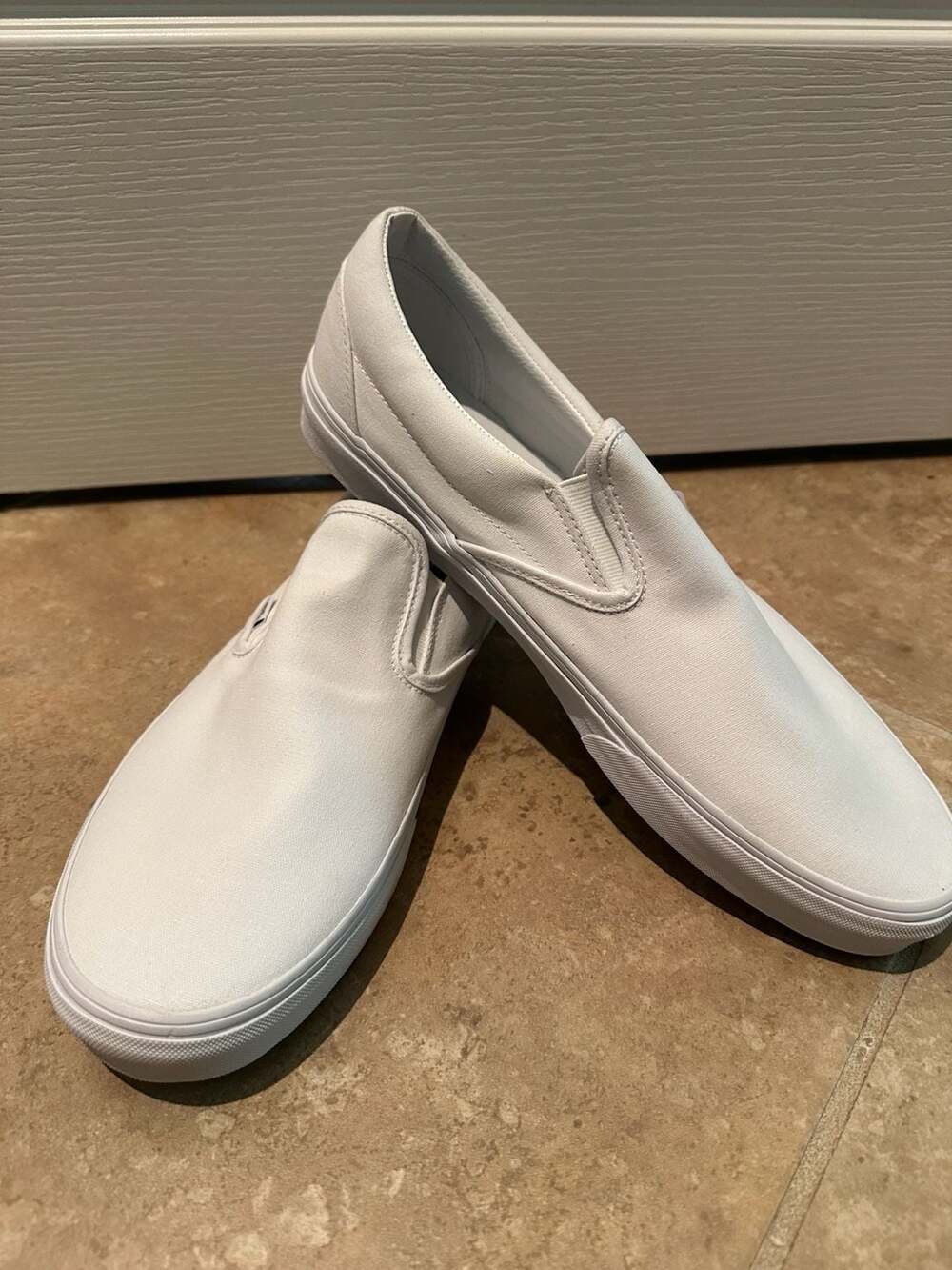 Vans UA Classic Slip-On True White Shoes Size 13